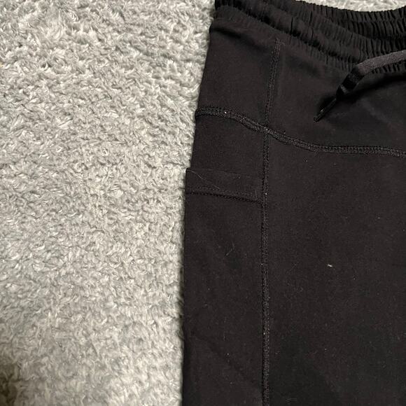 Zyia Active Pants Womens 6/8 Black Jogger Crop Performance Pocket - Picture 3 of 10